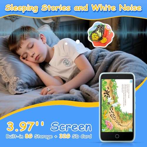 MINIBEAR Kids Toy Smartphone, 3.97" Toddler Dual Camera Learning Toys, 201+ Educational Games Play Phone No WiFi for Girls Boys 3-12 Christmas Birthday Gifts with 32g SD Card (Dinosaur) by MINIBEAR - Image 8