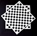 1000 Sheets Burger/Sandwich Wrapping Paper - 12 Inch Food Basket Liners - Black and White Checkered Design