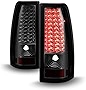 ACANII - For Smoke 1999-2002 Chevy Siverado GMC Sierra LED Tail Lights Brake Lamps Left+Right