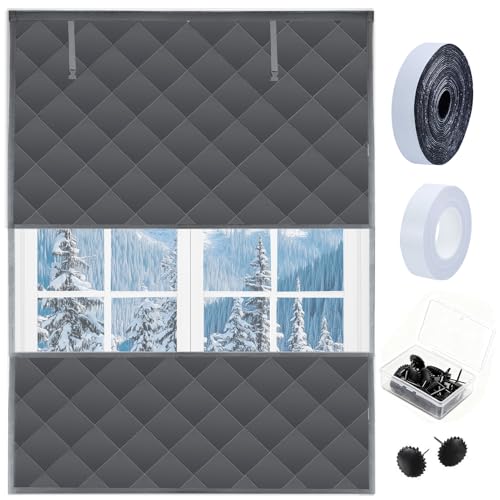 Visible Thermal Window Insulation Kit for Winter, Winterizing Insulated Window