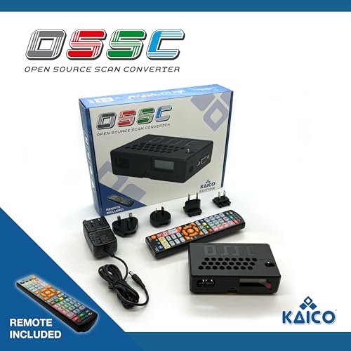 Image of Kaico OSSC 1.8 Open Source Scan Converter, SCART Component VGA to HDMI | SCART to HDMI converter, line multiplier upscaler for zero-lag RGB retro gaming, with HDR mode, 6X output and image filters
