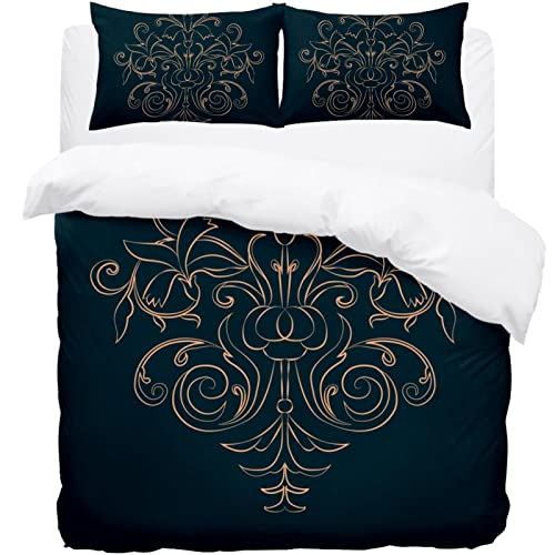 Parure de lit bleu supersoft housse de couette microfibre douce