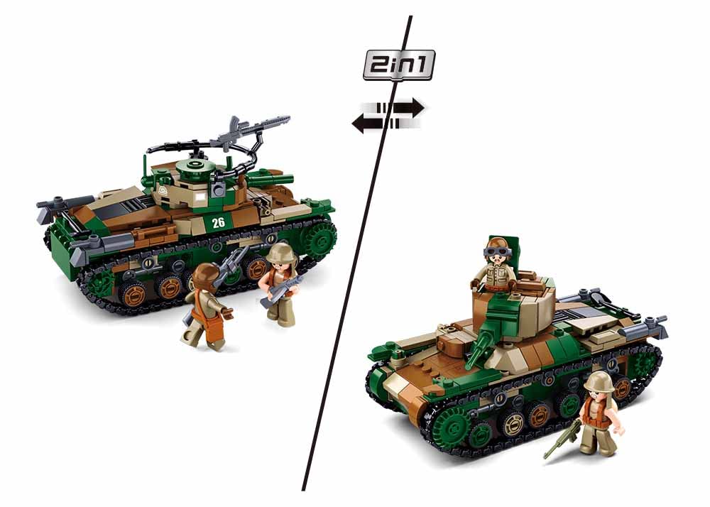 Sluban Klemmbausteine M38-B1107 WWII-Type 97 serbatoio medio