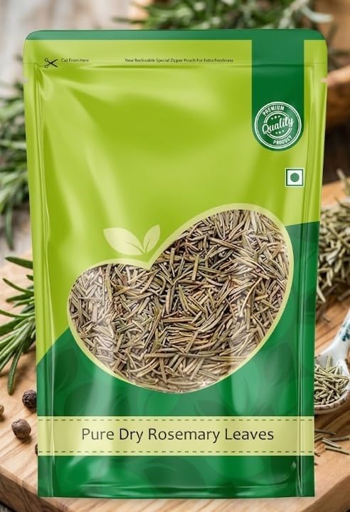 Rosemary Dried Leaves - 100gm | Rosemary Leaves for hair growth & Food