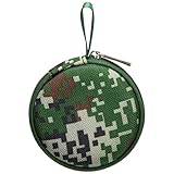 Ginsco Mini-Portable Hard Shell Earbuds Case for Apple EarPods Headphones USB-C Wired Ear Buds/Samsung Galaxy Wired Earbuds, Travel Case for Earphones Earplugs (1, Pixelated Camo)