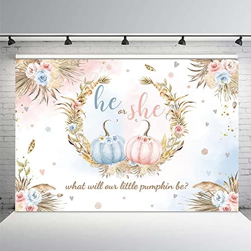 Avezano Little Pumpkin Backdrop - 10x8ft Orange Pumpkin Patch Photo Background For Autumn Baby Showers & Fall Parties