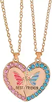 Colar De Melhores Amigas Best Friends Colares Casal Panda 2 Peças Dourado