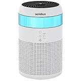 Senelux HEPA Air Purifier for Bedroom with 7 Light Colours, Mini Air Purifier for Home Office Living Rooms, Small Desktops for Pet Dander Mould Pollen Odours Smoke Dust - Image 1