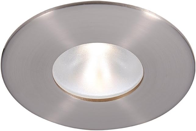 WAC Lighting HR2LD-ET109PN835BN Tesla PRO 2" LED Energy Star Round Trim Glass Lens with Light Engine 3500K Narrow Beam, Brushed Nickel
