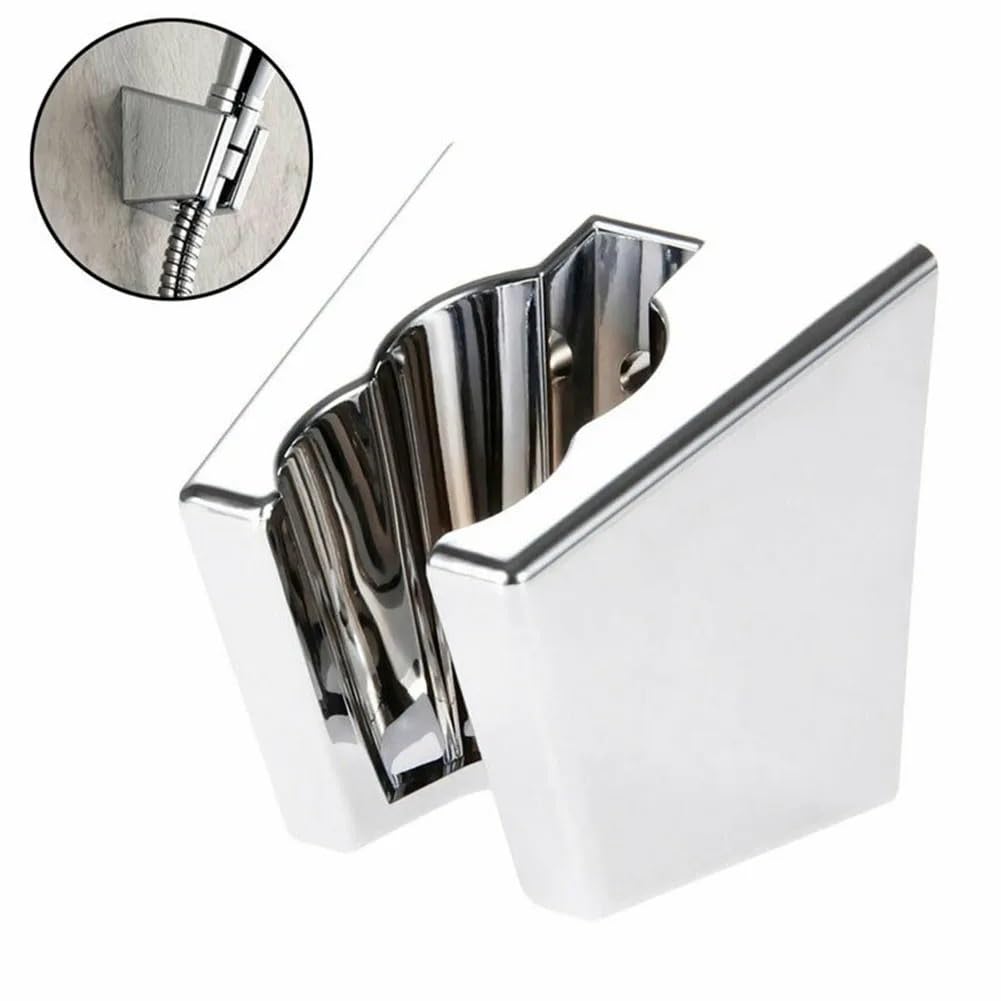 Soporte universal ajustable para ducha de mano, 1/2/3 piezas, soporte de pared de plástico ABS cromado para baño (3 piezas)