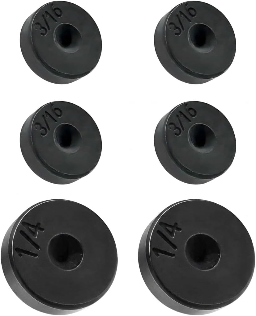 Brake Line Flaring Tool Kit Adapter 6 PCS for 3/16 in and 1/4 in