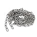 Aexit Pet Dog Material Handling Products Training Clothes Hanging 304 Stainless Steel Coil Chain Silver Coil Chains Tone M1.2x6.6Ft