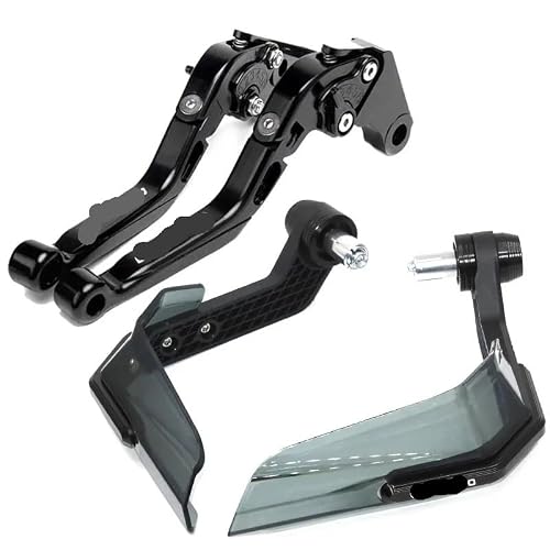 Lpuytrb Black Brake Guard Lever Motorcycle Adjustable Folding Extendable Moto Brake Clutch Levers Guard Protector For 250Sr 300Sr 250 Sr 300