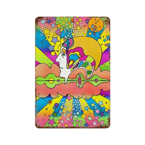 Gynaver Peter Max Color Art (3) Vintage Sublime Tin Painting Wall Poster Metal Sign Wall Decor Style 30x20cm