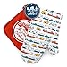 Camco Multicolor Oven Mitt - Red Pot Holder Life is Better at The Campsite Heat Resistant Set Pattern Design, Excellent for RV Kitchens, Camping and More (53259)