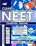 CLEAR NEET Coloured Biology Class 12, Most Comprehensive Biology Guide, 1000 Plus Important Questions, Based On Analysis Of Previously Asked 33 Years . From NCERT, Have Concepts On The Fingertips