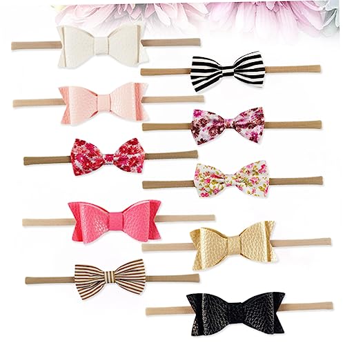FOMIYES Laço De Cabelo De Bebê 10 Peças Laços De Cabelo De Nylon Laços De Cabelo Para Crianças Faixa