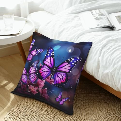 Housses de coussin pour canapé moderne violettes et rustiques - 5