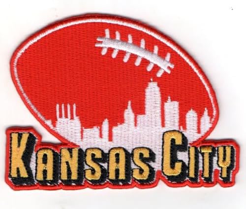 Smc Store Kansas City Logo Patch Embroidery American Football Fan Favorite Team Iron On Sew On Embroidered Patch