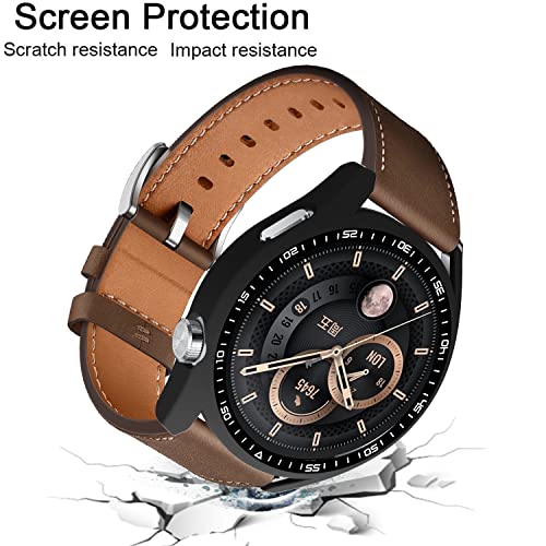 Acadeny Case With Tempered Glass Screen Protector Compatible for Huawei Watch GT3 46mm - Image 4