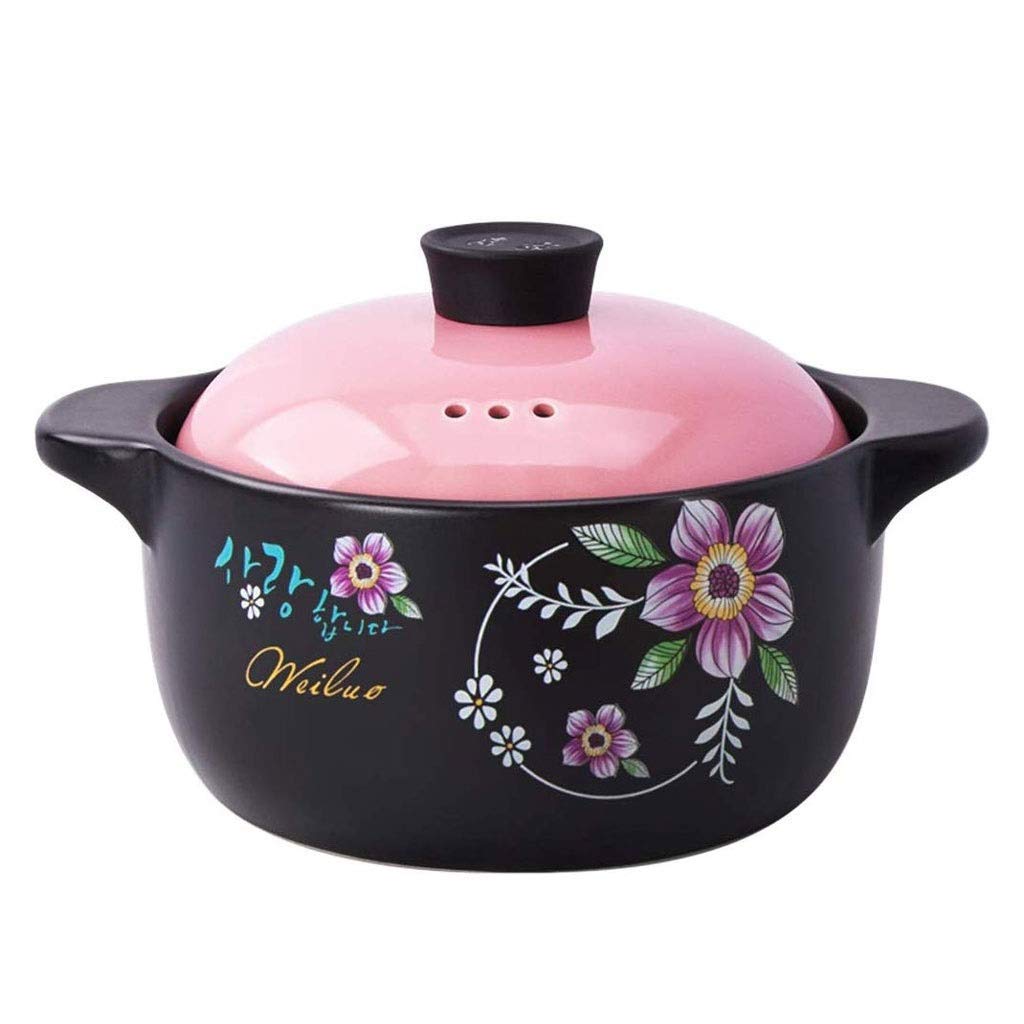 Olla sopa de hongos cazuela de pollo portátil y wok rosa doméstico