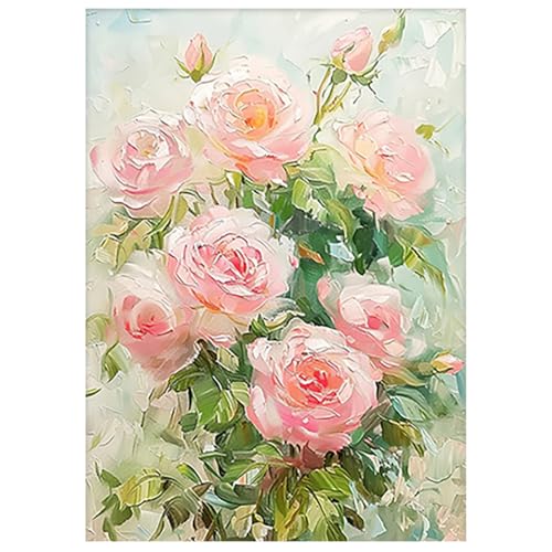 Tableau abstrait texturé rose pour remplacer vos cadres vides