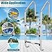 Toolsempire Swimming Pool Ladder, 3-Step Stainless Steel In-Ground Pool Ladder with Non-Slip Steps & Handrails, Heavy Duty Entry and Exit System for Inground Indoor & Outdoor Pools