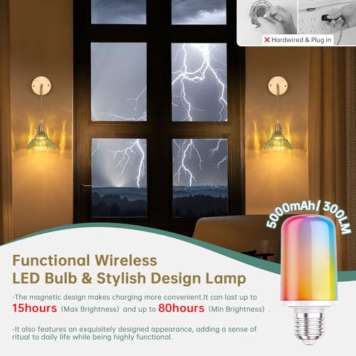 Image of Shenmoyl Vintage Battery Operated wall sconces Set of 2, Wall Lamps with Green Lily of the Shade Pattern Glass, Adjustable Chain Wall Lights, sconces wall Decor for Stairway Living Room Doorway