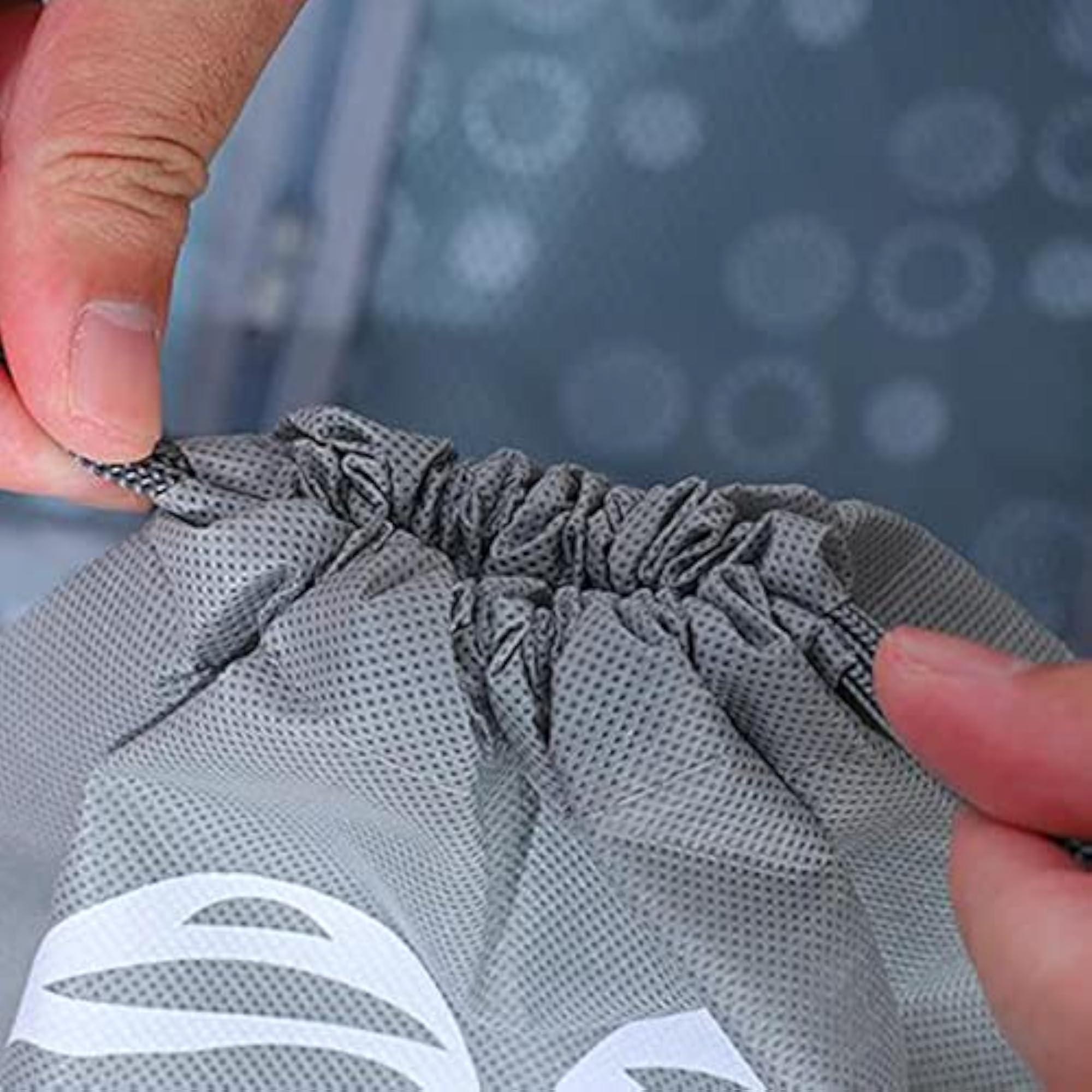 Dust-proof Thick Foldable Pouch, Portable Drawstring Shoe Storage Bag