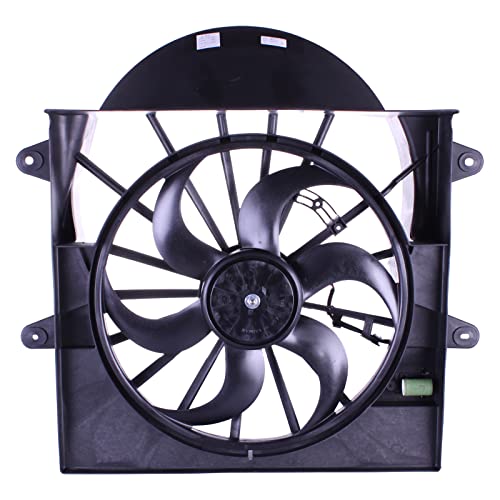 TYG Radiator Cooling Fan Assembly Fit for 2008-2010 Jeep Grand Cherokee & Commander 3.7L/4.7L | 3-Pin | 55037969AB CH3117105 by Torcia - Image 2