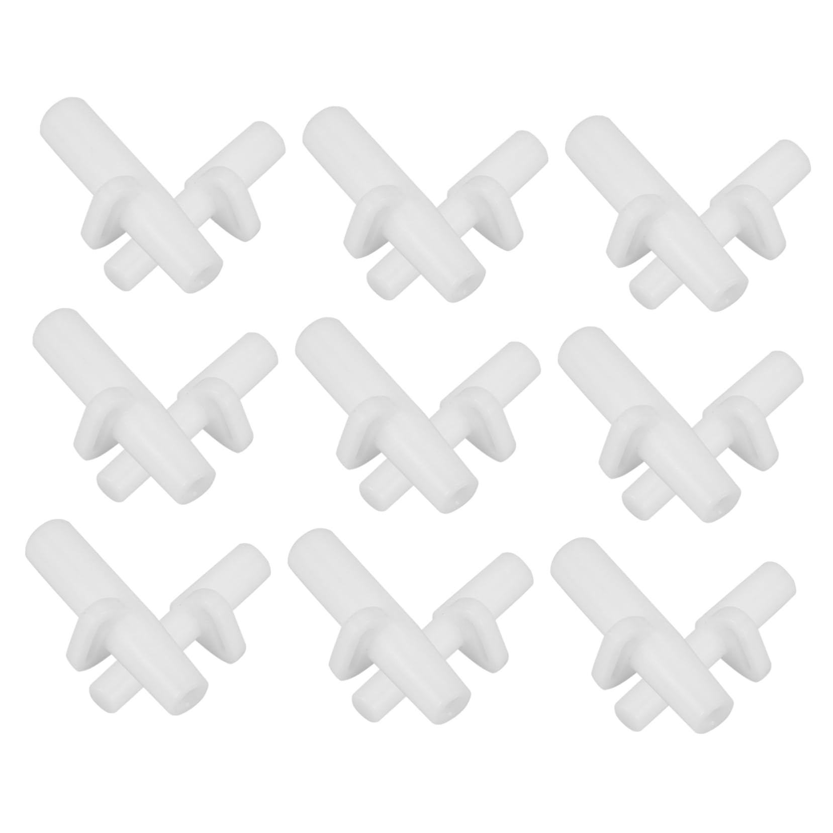 HANABASS Couvre-Pieds De Tente Poteaux Portable Accessoires De Tente De Liaison Pôle Adaptateur De Poteau Extérieur Canne À Pêche Plastique Blanche
