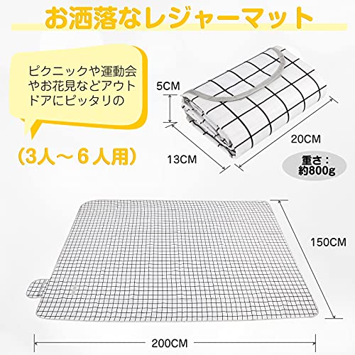 SCIVEI レジャーシート 大判 150x200cm