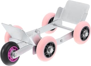 Electric Vehicle Tow Dolly Emergency Tire Recovery Tool Heavy Duty Car Moving Dolly for Motorbikes Adjustable Wheel Mover Sturdy Caster Wheels Random Color