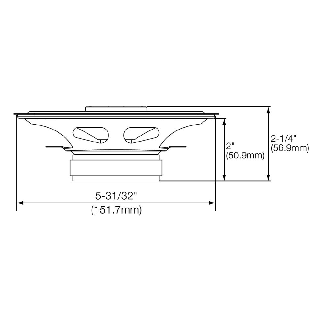 JBL Stage 6402 4x6 (101mm x 152mm) Koaxialer Auto-Lautsprecher (1 Paar) - Schwarz