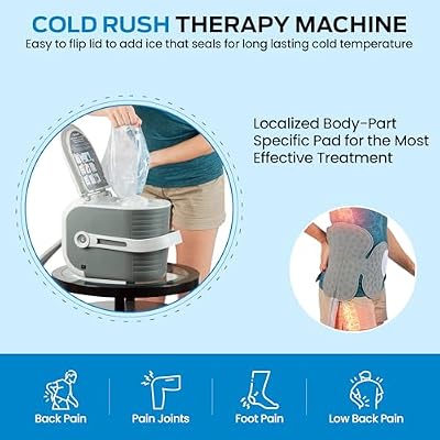 Cold Rush Therapy Ice Machine - Cryotherapy System for Pain Relief & Cold Compression - Post-Surgery & Injury Recovery - with Interchangeable Replacement Cryo Cuff Pads (Right Hip Pad)