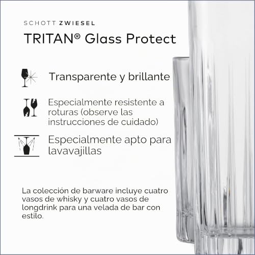 Juego de vasos SCHOTT ZWIESEL Stage de 8 piezas con vasos largos y de whisky 3