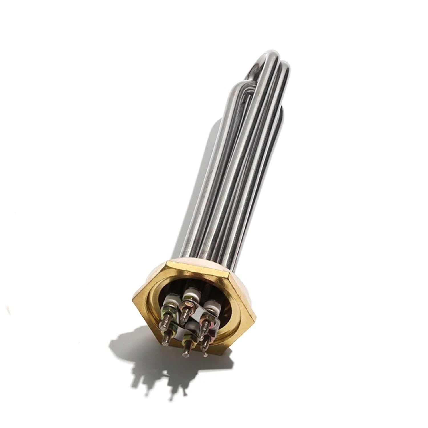 DC24V 48V Tubular Water Heating Element 300W 600W 900W 1KW 1.5KW G1 1/4 Inch 41MM Copper Thread Heater Resistance 2U 3U 1Pcs(2U Resistance Type,48V_1200W)