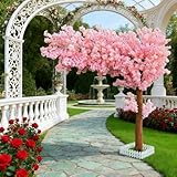 Photo Gallery mofgoe albero di ciliegio in fiore, albero di ciliegio finto rosa, albero finto in finta seta, albero fiorito in vaso da vivaio, per centrotavola per feste, casa, ufficio,h6.6*w5ft Photo Gallery mofgoe albero di ciliegio in fiore, albero di ciliegio finto rosa, albero finto in finta seta, albero fiorito in vaso da vivaio, per centrotavola per feste, casa, ufficio,h6.6*w5ft
