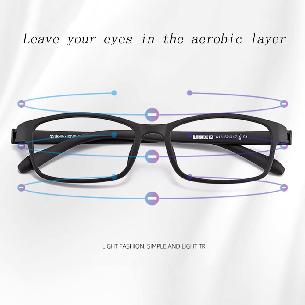 FREAZE Occhiali da lettura ultra leggeri TR occhiali da lettura eleganti e semplici da computer, montatura agli ioni negativa, anti-stanchezza, per uomo e donna + 2.0 (colore: blu, dimensioni: 1,0X)