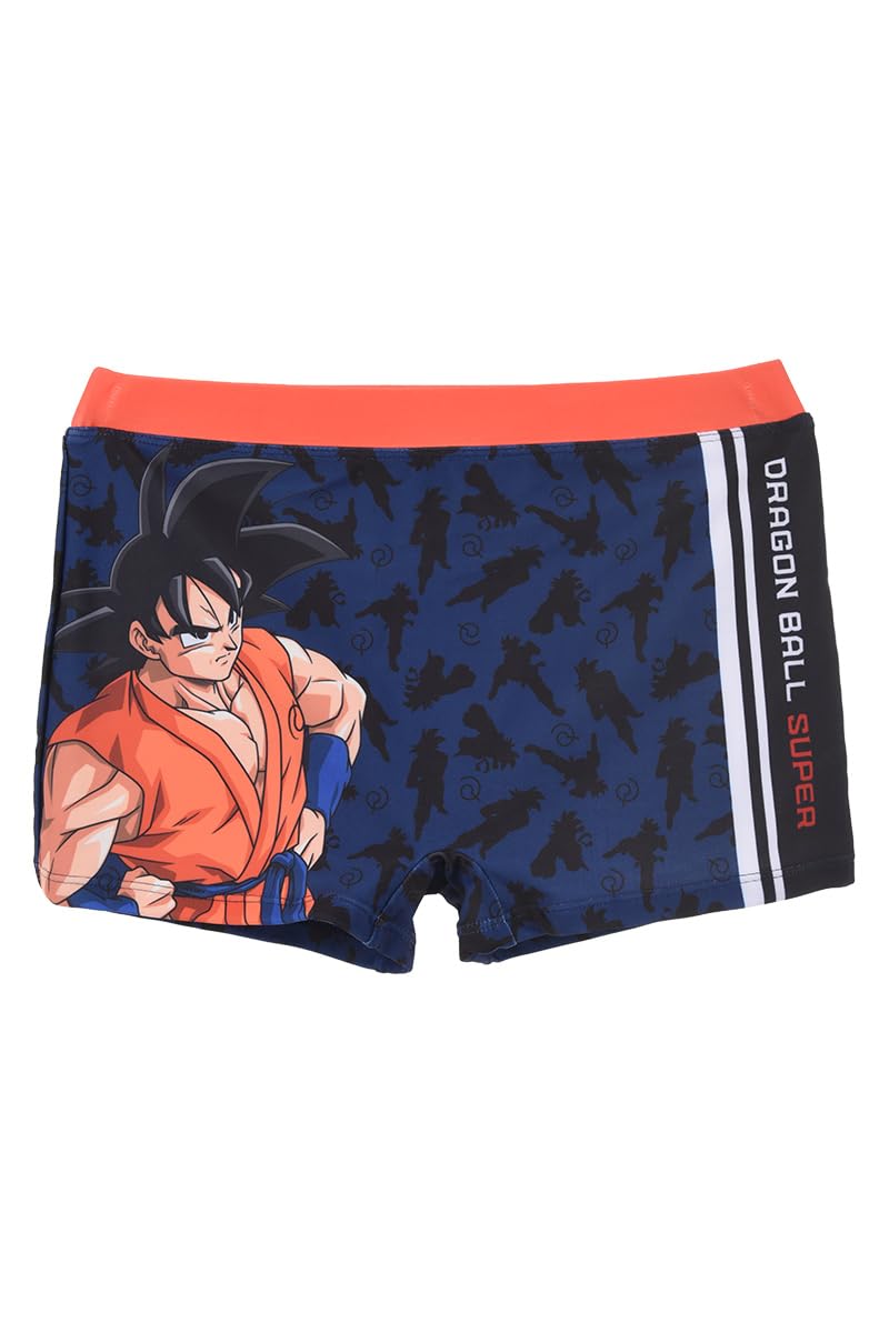 Dragon Ball Z Bañador para Niño, Goku Shorts de Baño Boxer, Bañador de Natación para Adolescentes, Tallas 8 a 14 Años