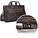 TIDING Vintage Genuine Leather Briefcase for Men 17.3 Inch Computer Bag Business Travel Messenger Bag Attache Case