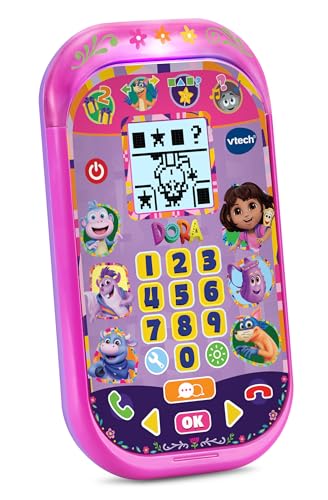 VTech Dora: Adventure Calls Learning Phone, Official Dora Toy, Interactive Role Play Phone, Games & Numbers - Image 2