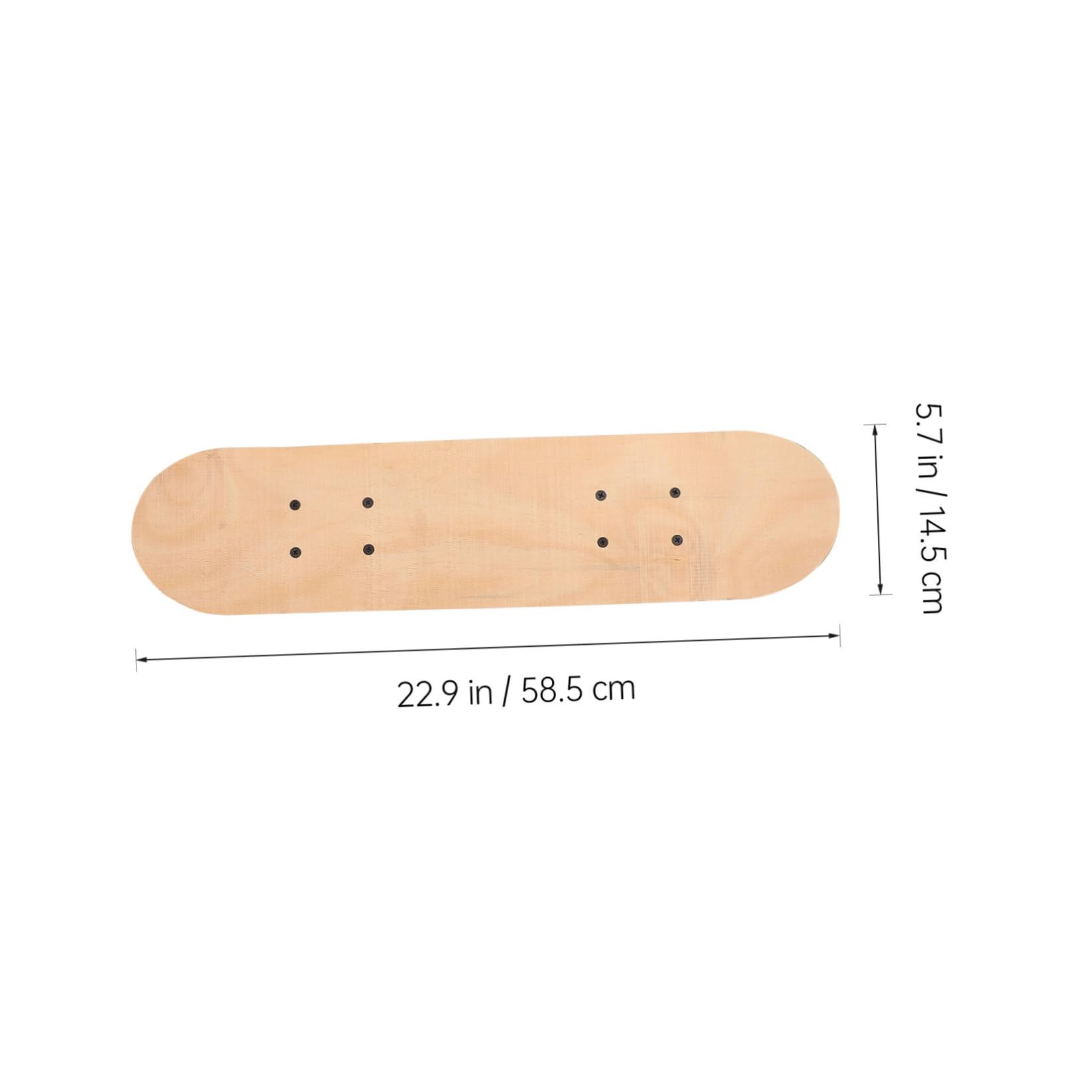 Planche de Skateboard Vierge à Peindre pour Garçon et Filles, Célébration | Bois Marron, Design Facile à Colorer, Capacité de Charge, Présent Anniversaire ou Noël pour Garçon et Filles