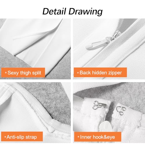 Image of Women's One Shoulder Bandage Dress for Women Wedding Guest Cocktail Party Midi Dress