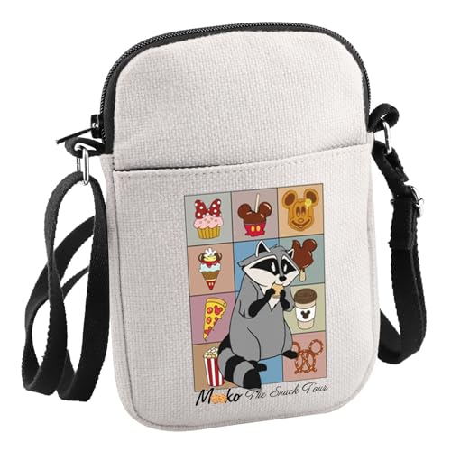 JNIAP Raccoon Gift The Snack Tour Crossbody Bag Magic Kingdom Gift (Me-eko The Snack CB)