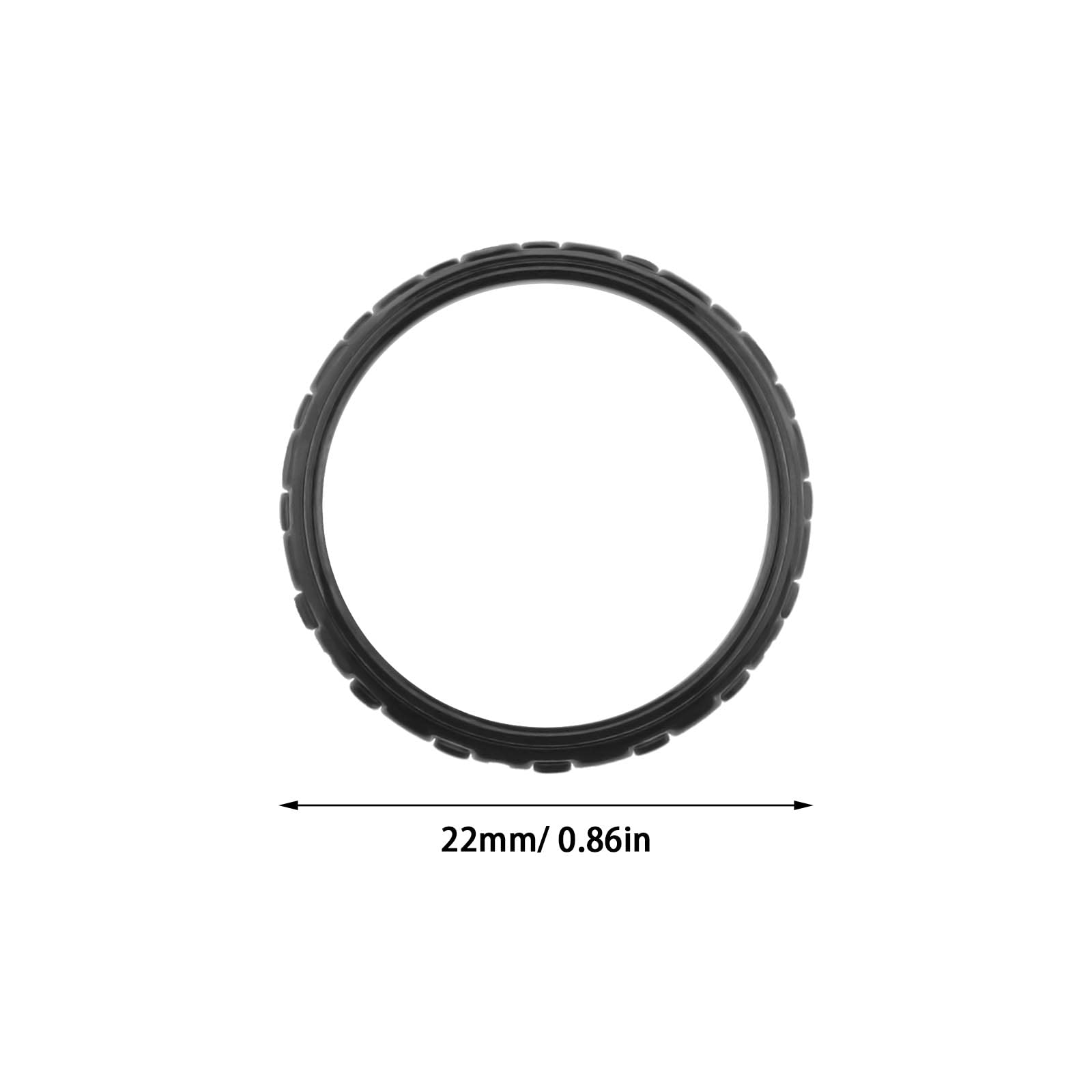 SG Store Anneaux d'accent Compatible avec PS5 Contrôleur Remplacement Anneaux de Garniture de Bâton Analogique de 22mm avec Outil à Coque Ouverte Noir, Contrôleur Non Inclus