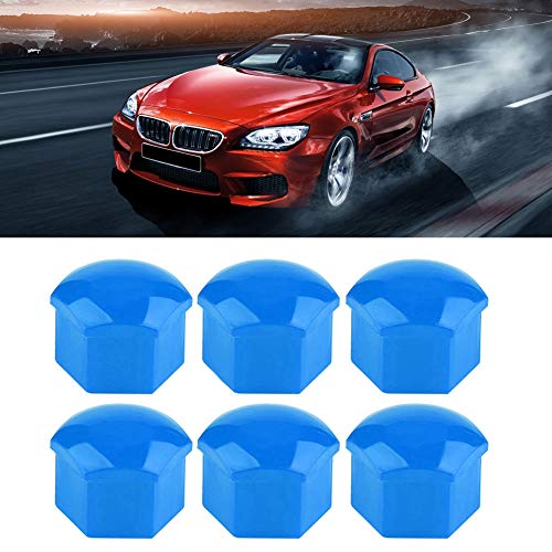 Image of 20pcs 19mm Car Wheel Nut,Nylon PA66 Car Wheel Nut Auto Hub Screw Cover Bolt Rims Exterior (Blue)