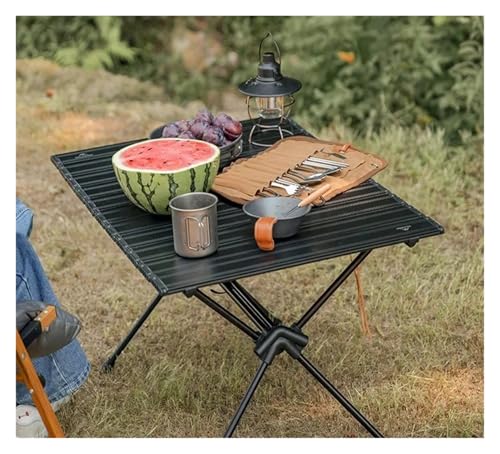 Table de barbecue pliable en aluminium légère et rétractable pour camping - 3