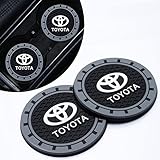 für Toyota Auto Untersetzer, Getränkehalter Auto Untersetzer für Toyota Avalon Camry Prius Avalon Corolla RAV4 Highlander,Silikon Anti-Rutsch Untersetzer Auto Innere Zubehör,2 Stück