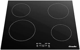 Cooktop Mueller 4 Bocas de Indução com Turbo Mci014bg1 220v, Preto